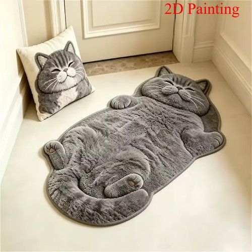 Cute lazy cat shaped - cat, non