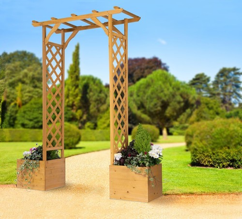 Greenhurst wooden garden arch - greenhurst,