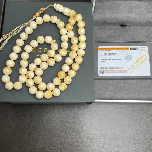 Handmade white amber - handmade,