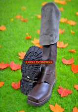 Musketeer Boots, 16th-17th century Brown Rubber Sole Us Size 5 - 15