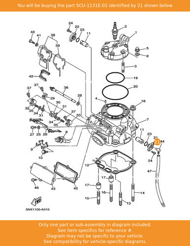 Yamaha holder 5cu - 1,, 5cu-1131e-01