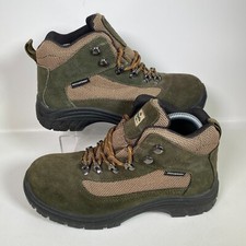 Hoggs of Fife Rambler Walking Boots UK 7 Green Waterproof Hiking Shoes Suede