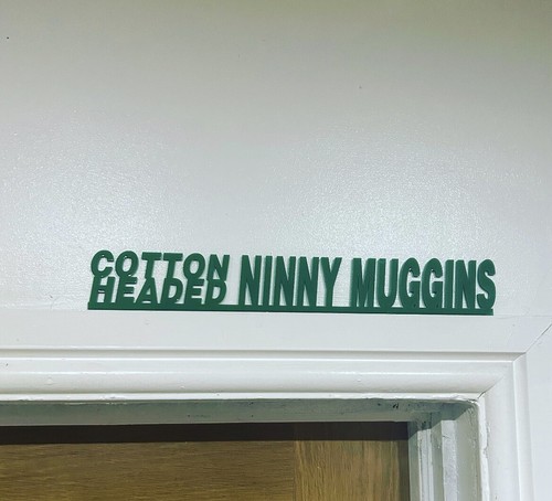 Cotton headed ninny muggins - ninny,