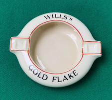 Vintage Will's Gold Flake Cigarette Advertising Original Ashtray Man Cave Bar