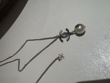 Authentic Chanel CC Logo Pearl