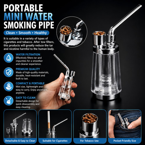 Mini small portable water bong - mini,
