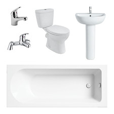 Bathroom Suite Bath Tub Chrome