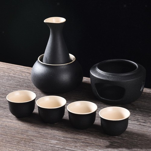 Ceramic sake set with - sake,