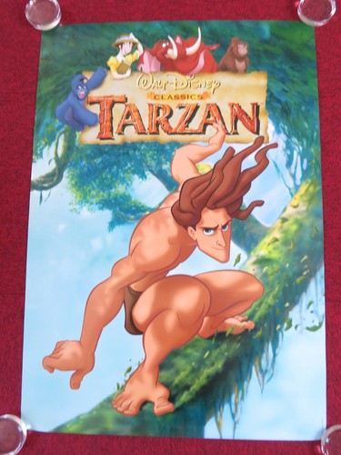 Tarzan vhs video poster rolled - tarzan,