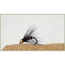 BARBLESS Bibio Trout Flies, 3 PACK Goldhead Bibio, Mixed 10/12, Best Trout Flies