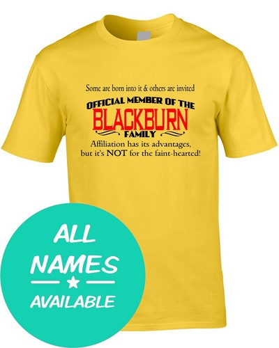 Surname mens shirt team - surname,