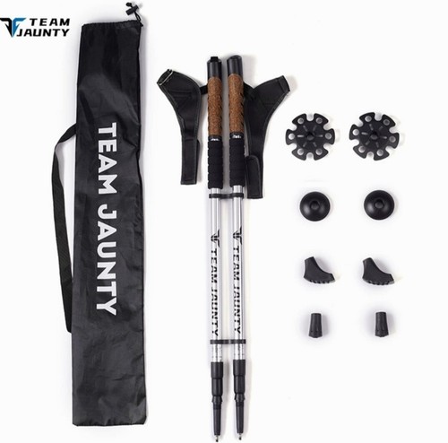 2pcs telescopic walking hiking - telescopic,