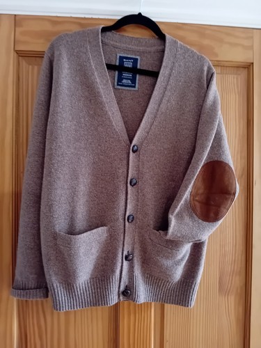 Gant brown lambswool cardigan