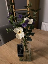 Next Botanicals Artificial Flowers In Glass Vase  Very Pretty