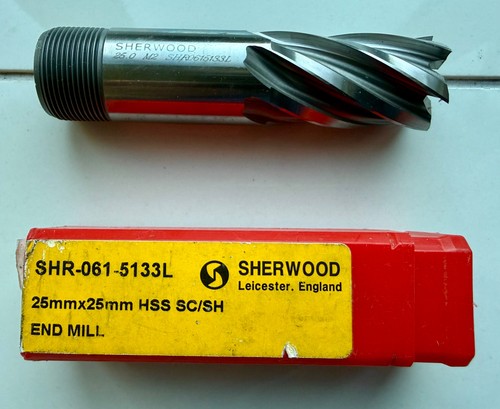 Sherwood 25mm end - mill, cutter