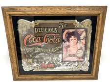 Vintage Large Coca Cola Mirror