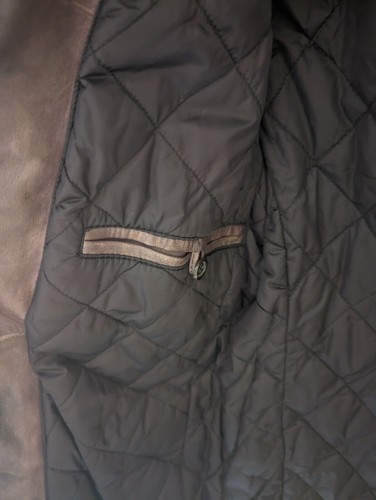 Barbour international leather