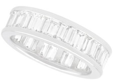 4.00ct Diamond and Platinum Full Eternity Ring Vintage Circa 1990