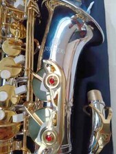 New Jupiter JAS1100SG Alto Eb Saxophone Brass Nickel Silver Plated Body Gold 