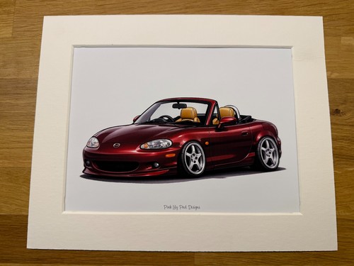 Mazda cartoon style - mazda,