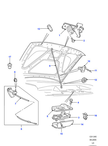 Land rover bonnet - land,