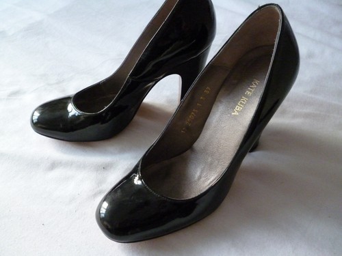 Kate kuba black patent - patent, high