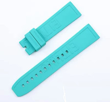 BREITLING 22MM Diver Pro Rubber Strap - Turquoise (No Buckle)