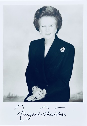 Margaret thatcher hand signed - margaret,