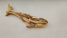 Handmade Driftwood Whale Wall