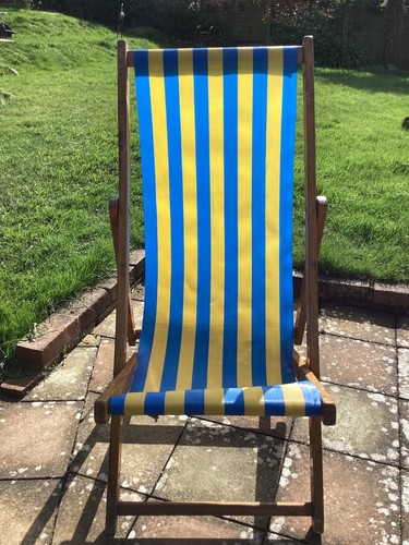 Deck chair canvas vintage - deck,