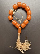 Vintage Butterscotch Bakelite Prayer Worry Beads Necklace Tested 30 grams