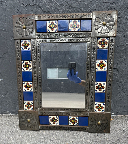 Vintage mexican talavera tile - vintage,