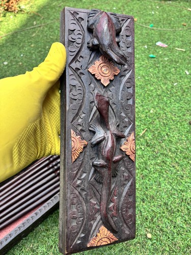 Vintage hand carved wooden - vintage,