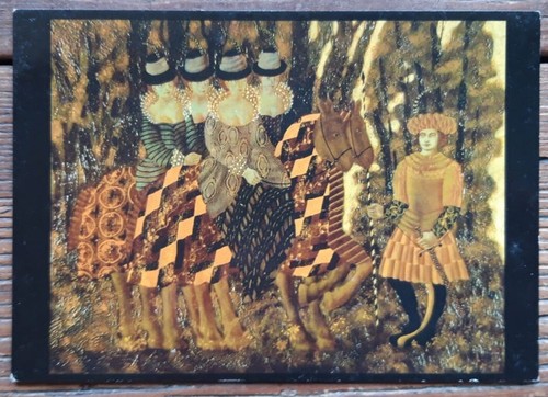 Russian art postcard - russian,
