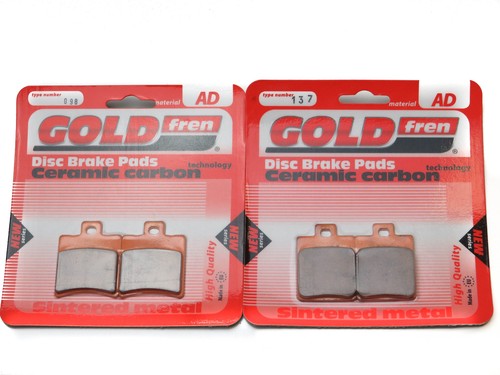 Brake pads front - &, rear