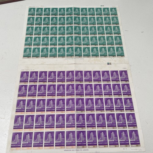 1966 zambia stamps sheets - 1966, (2)