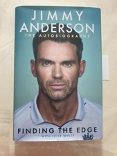 SIGNED BOOK-JAMES JIMMY ANDERSON-FINDING THE EDGE
