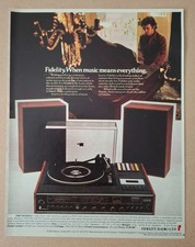 Fidelity Radio Unit Audio 5 Original UK Press Advert  1973