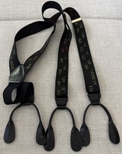 VTG Mens Black Suspenders
