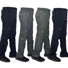 New Mens Elasticated Cargo