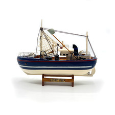 Vintage Wooden Fishing Boat Ship  Model - House Of Valentina "Night STar"