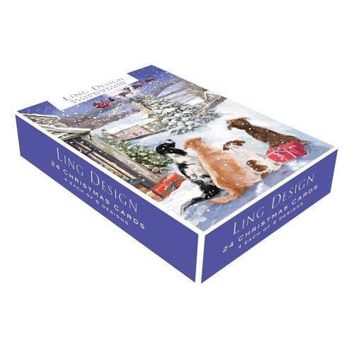 Box christmas cards - of,
