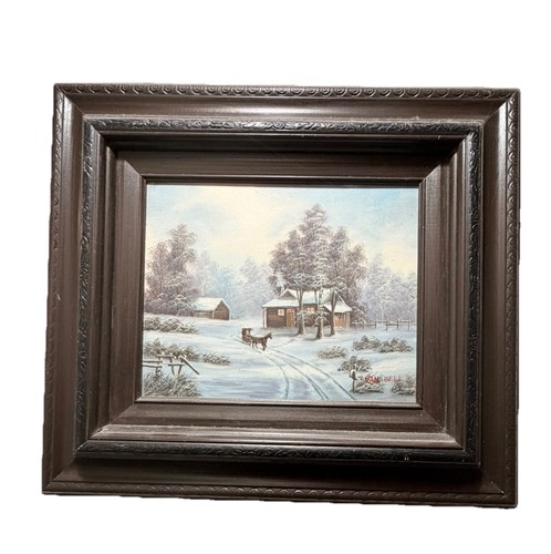Oil canvas painting van - oil, on