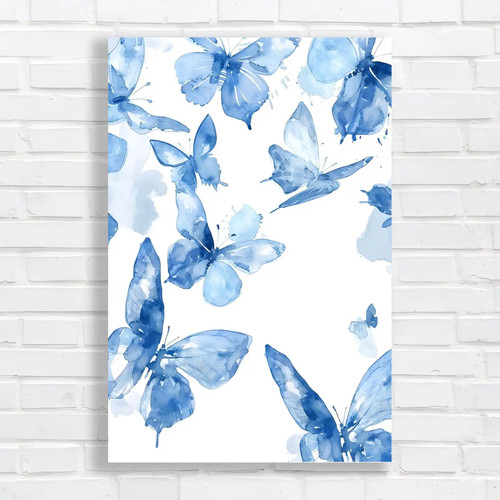 Watercolor blue butterfly - watercolor,