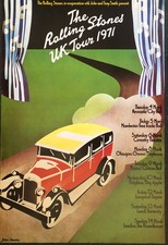 Rolling Stones 1971 Uk Tour Poster Large 77cm x 50cm Wall A1 Size