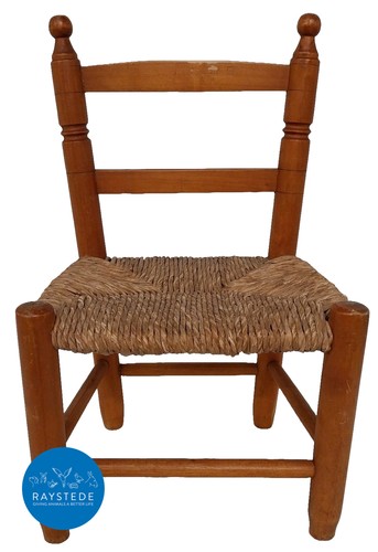 Vintage wooden child chair - child's,