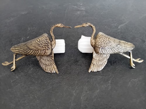 Dunelm crane finials pair - crane,