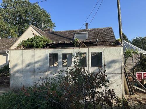 Concrete garage shed - concrete, garage/shed
