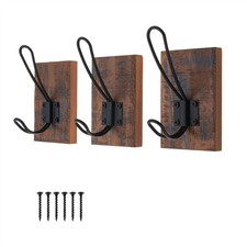 Set of 3 Rustic Wall Mounted