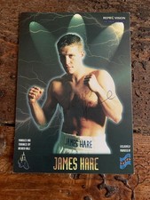 James Hare Autograph Hand Signed Promo Postcard Boxing Autographs
